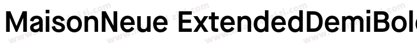 MaisonNeue ExtendedDemiBold字体转换